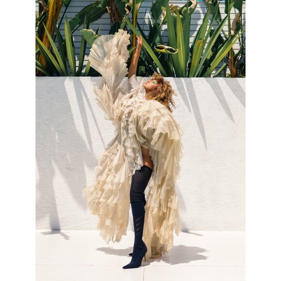 Donald Pliner Elektra thigh high sock heeled boots size 11 Over-The-Knee Boots - Picture 9 of 16